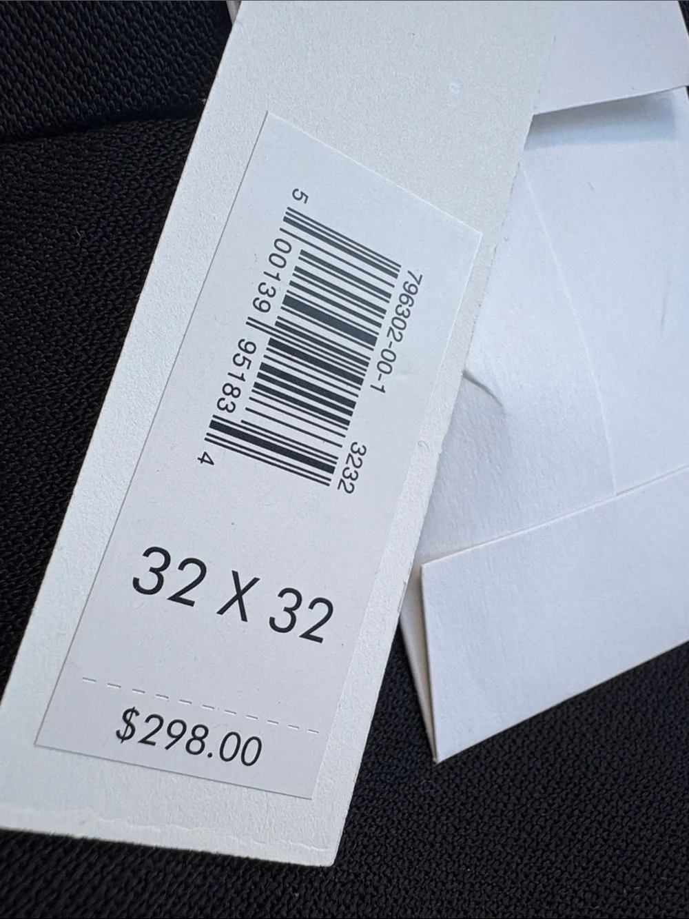 NWT Banana Republic Slim Italian Barathea Black Tuxedo Pants Sz 32 X 32 (796302)